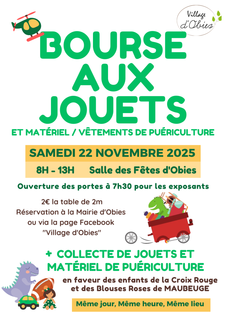 affiche bourse aux jouets 2025